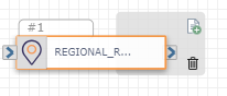 The Regional Routing action on a blank board